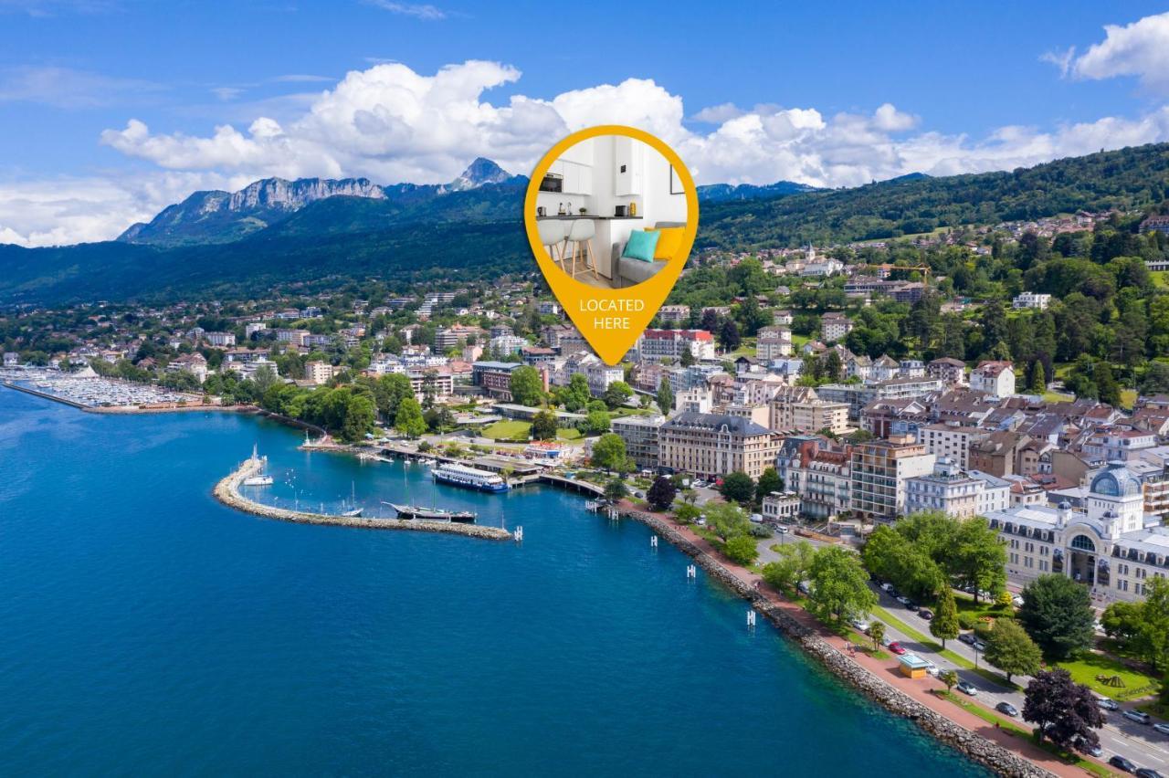 Apt Renove A 2 Min A Pied Du Lac - Wifi Gratuit Evian-les-Bains Ngoại thất bức ảnh